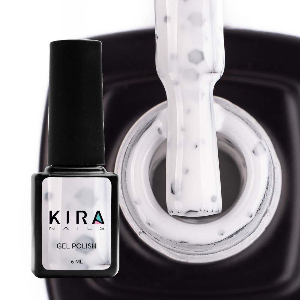 Гель-лак Kira Nails Yoghurt Boom! №003 (біла зефірка з неоновими ...