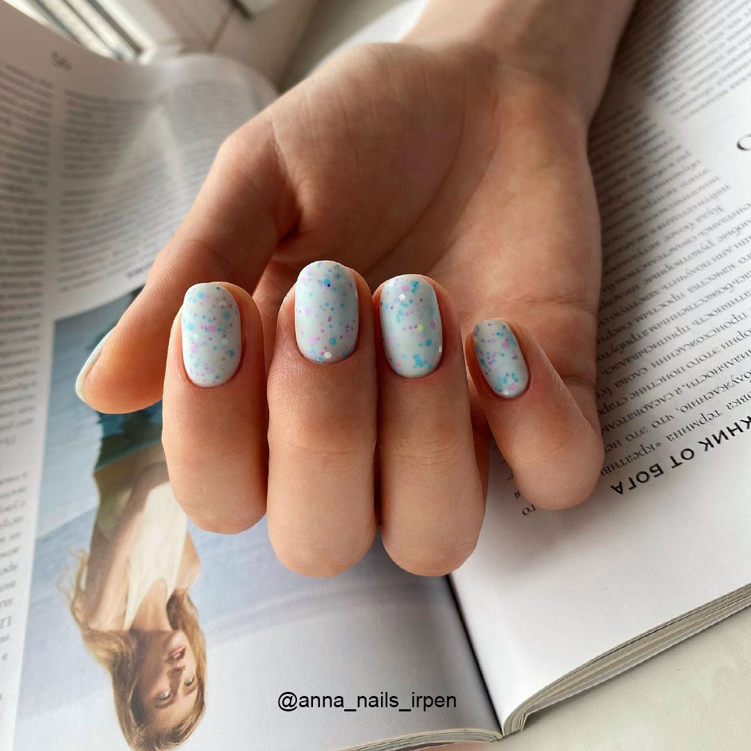 Гель-лак Kira Nails Yoghurt Boom! №007 (блакитний мармелад з неоновими ...